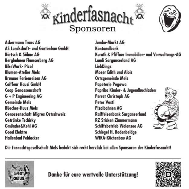 sponsoren kinderfasnacht 2023